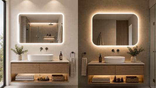 Espejo de Baño con Luz Frontal o Retroiluminado: Cuál Elegir