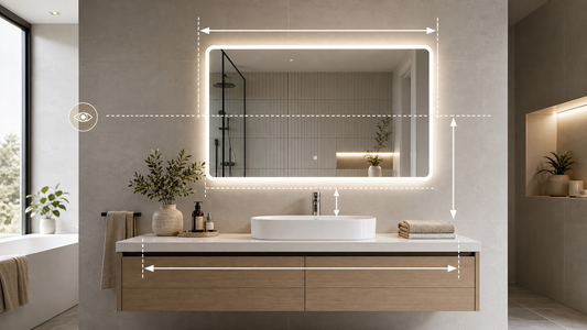 Qué Tamaño Debe Tener un Espejo de Baño Sobre el Lavabo
