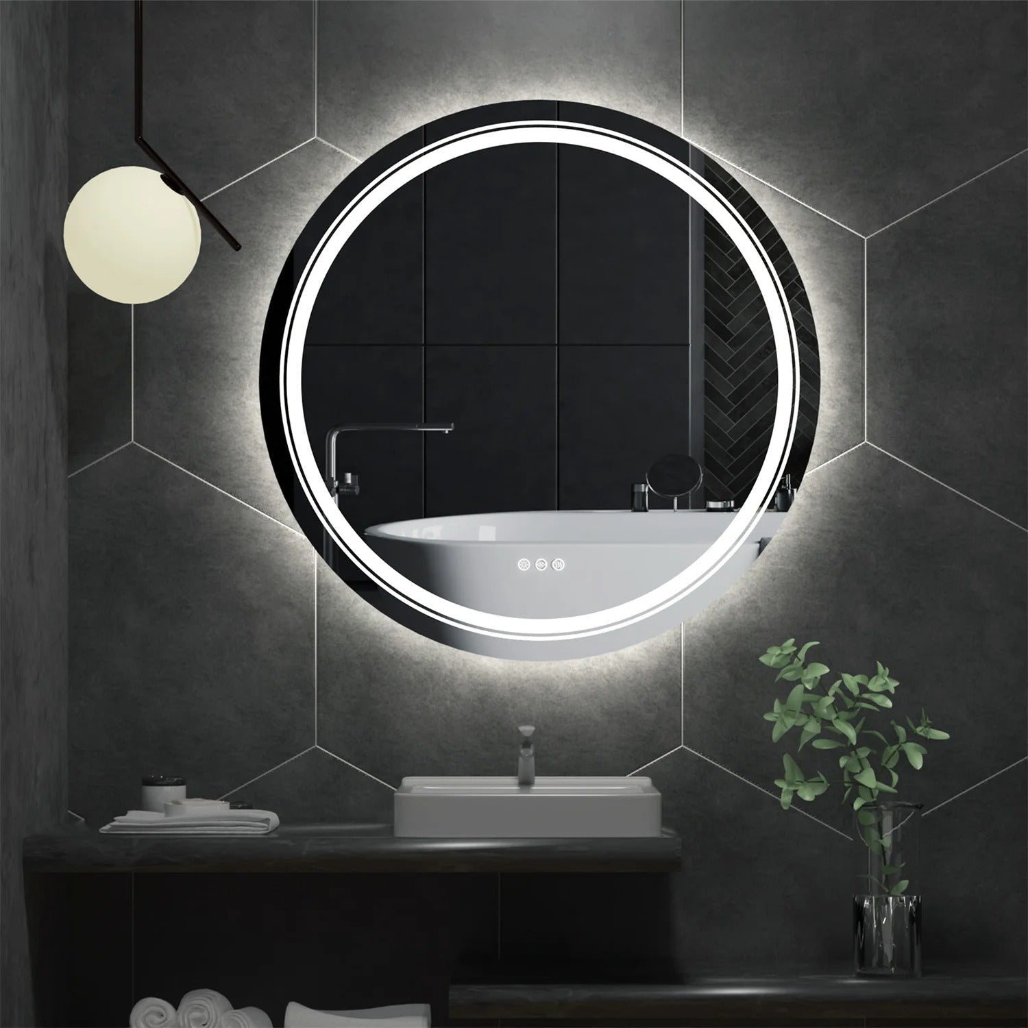 Double Light Vanity Mirror 