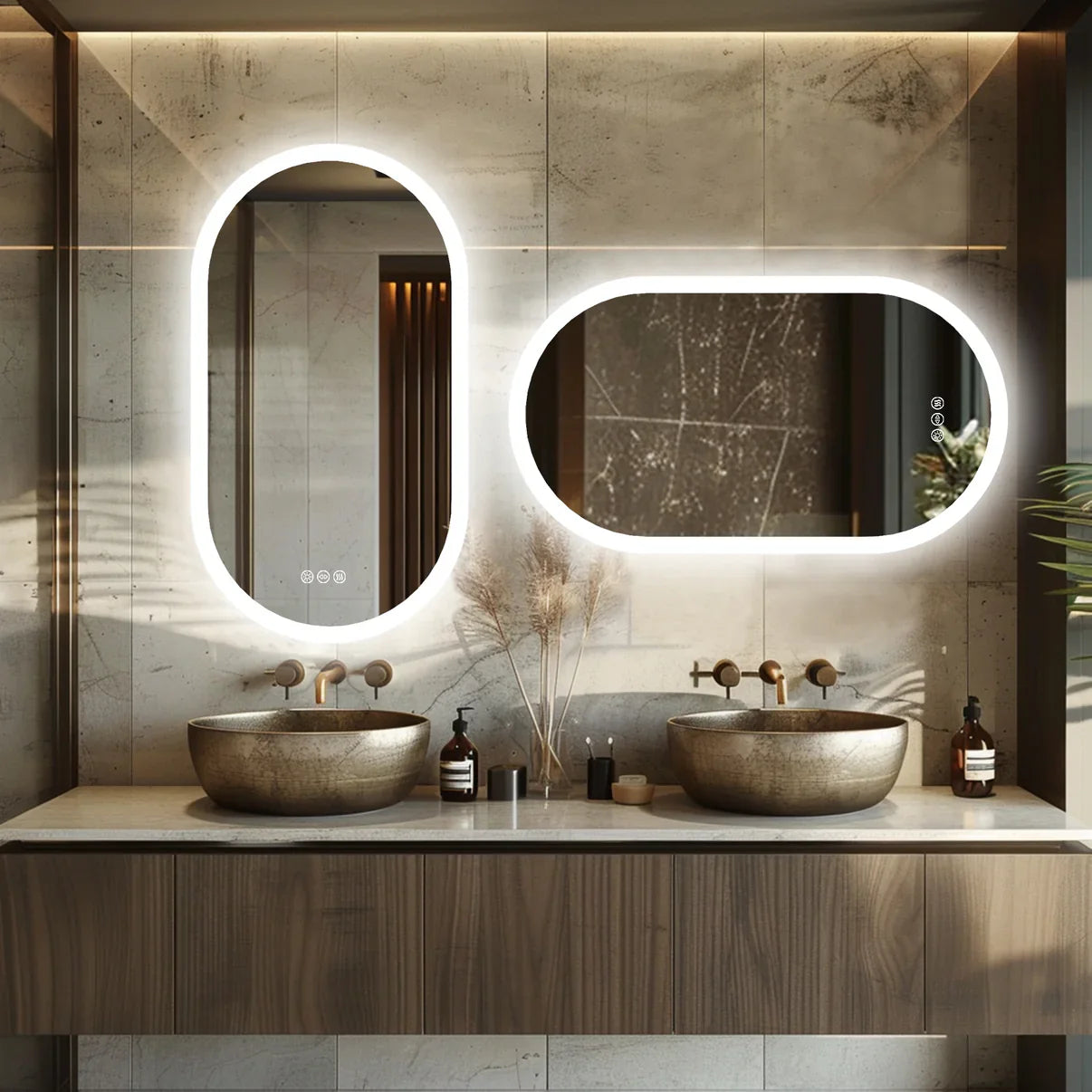 Oval LED Bathroom Mirror