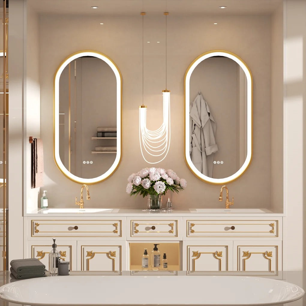 Gold Framed Bathroom Mirror 